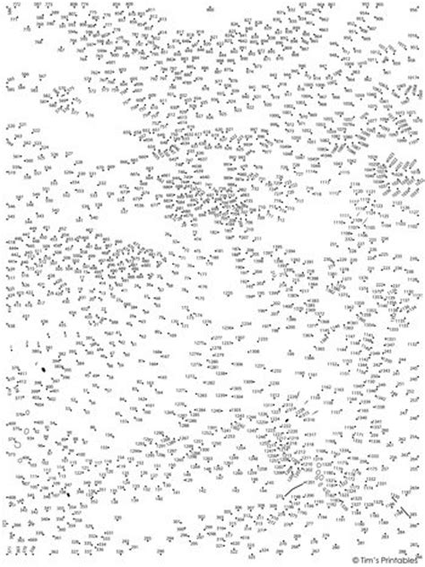 Connect the dots printable of a landscape