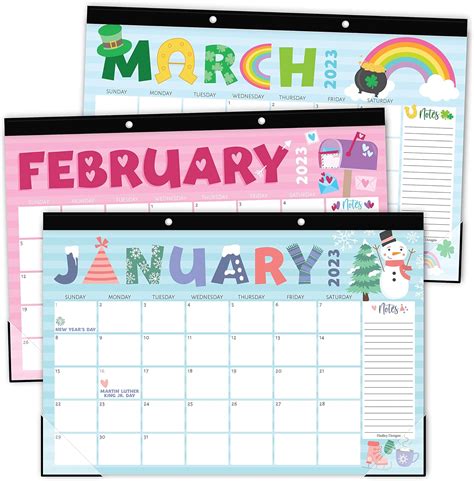 Large desk calendars for students