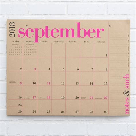 Large Paper Calendars