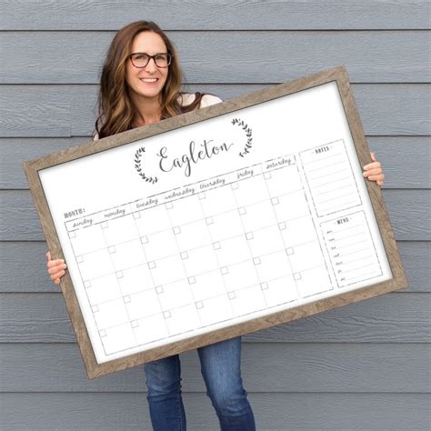 Large Wall Calendar Dry Erase