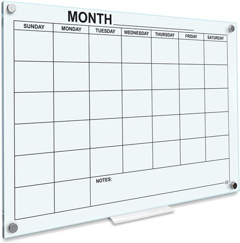 Large Whiteboard Calendar for Organization