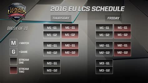 LCS Calendar Schedule Players