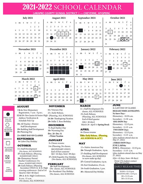 Lcsd1 Calendar Structure