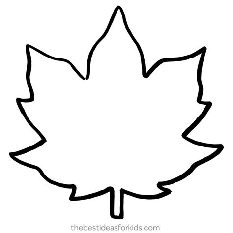 Leaf template printable free