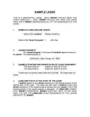 Lease Agreement FAQ