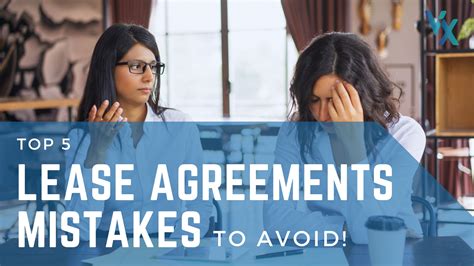 common lease agreement mistakes