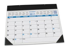 Leather Blotter Calendars