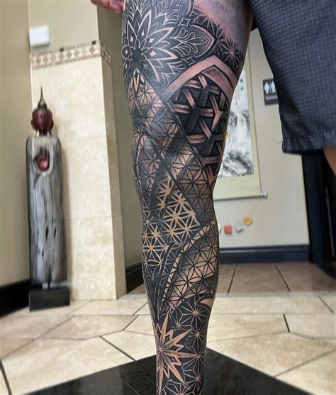 Various leg sleeve tattoo designs