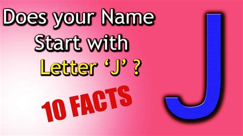 Letter J Facts