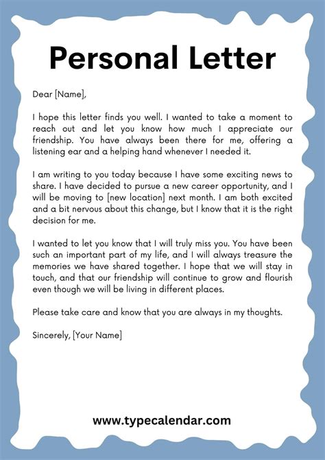 Letter Writing Examples