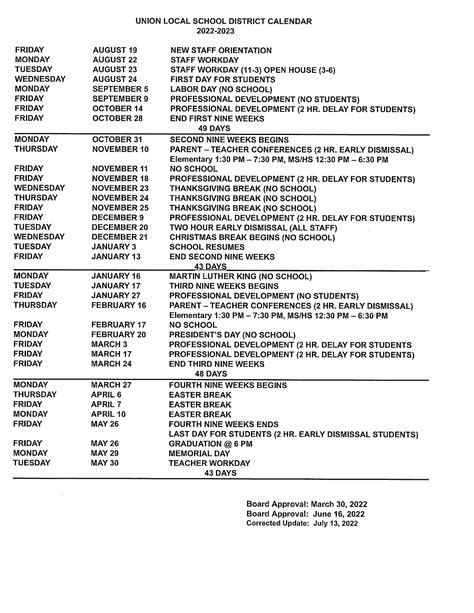 Levittown Schools Calendar