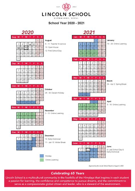 Lincoln Public Schools Key Dates