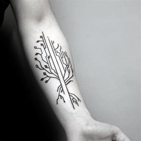 Line Art Tattoo Designs for Men