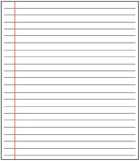 Lined Paper Printable Template Examples