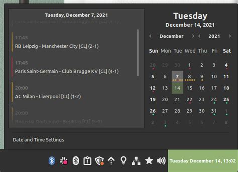 Linux Mint Calendar Features