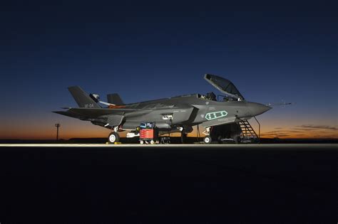 A Lockheed Martin F-35 Lightning II in flight