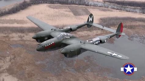 Lockheed P-38 Lightning in Flight