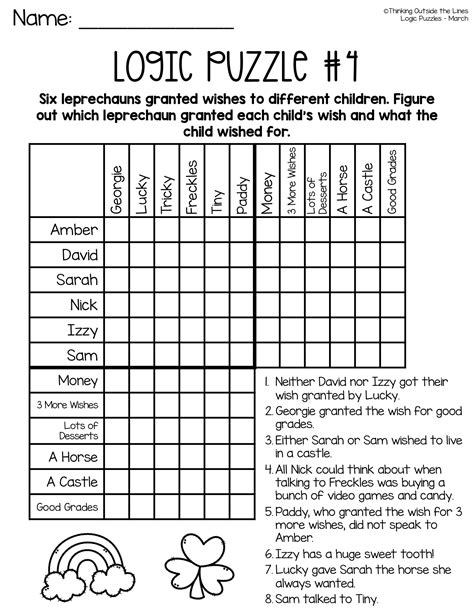 Description of Logic Puzzles