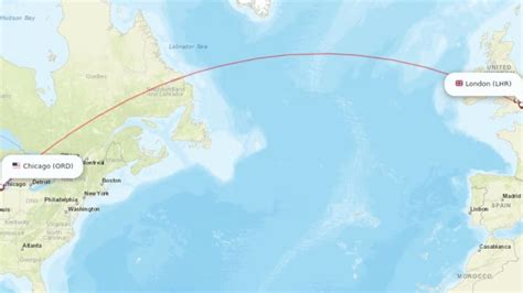 Long-haul flights US map