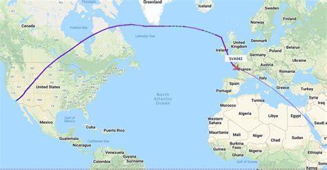 Longest flight routes US map