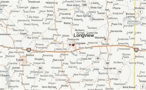 Longview Texas map