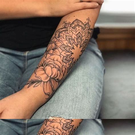 lower arm sleeve tattoo designs for women