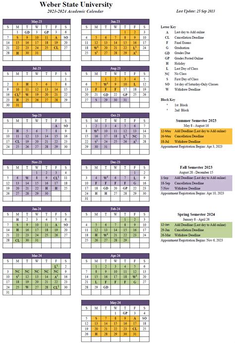 LSU Academic Calendar Important Dates