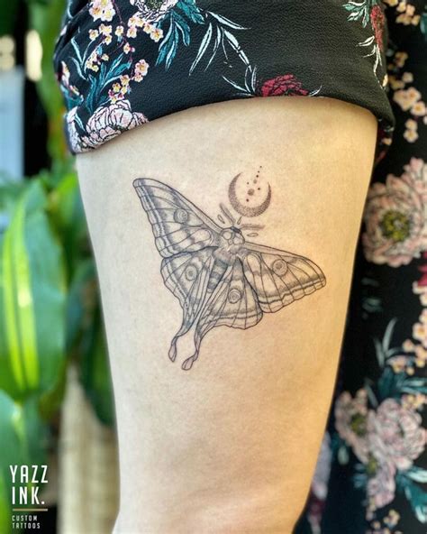 Lunar Moth Tattoo Ideas