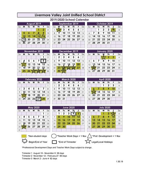 LVJUSD School Calendar and Time Management