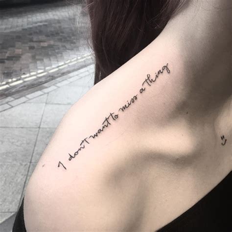 Lyric tattoo design