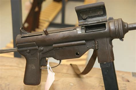 M3 Grease Gun being fired by a US soldier during WW2