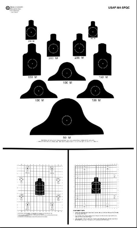 M4 Carbine Qualification Target Example