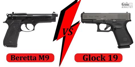 M9 vs Glock 19 Caliber