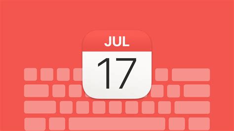 Mac Calendar keyboard shortcuts