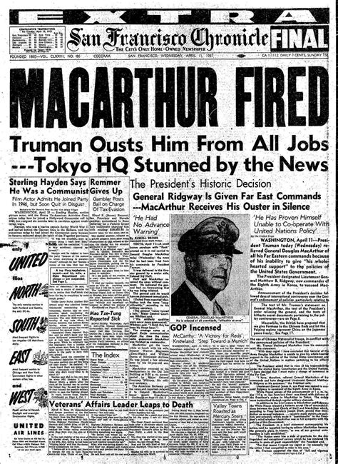 MacArthur's Dismissal