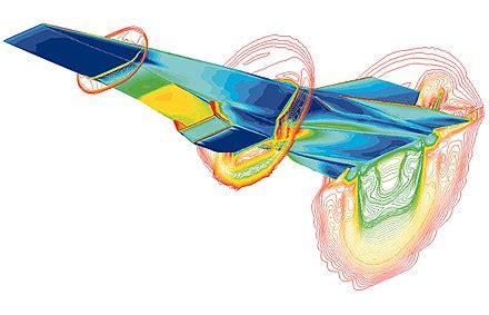 Computational models are used to simulate Mach 5 flight