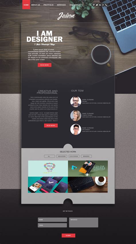 Mach Website design template