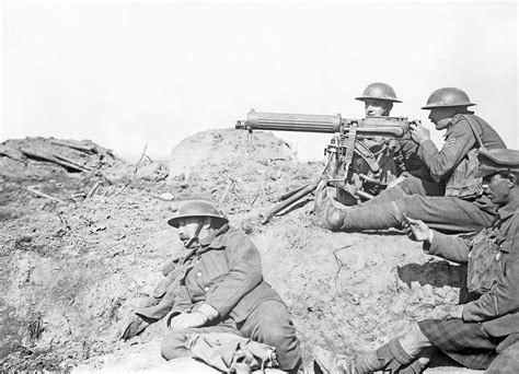 Machine Guns in Trenches