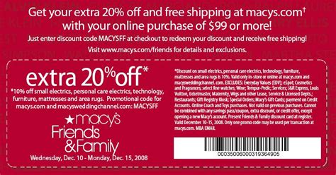 Macy's Coupon Gallery 1