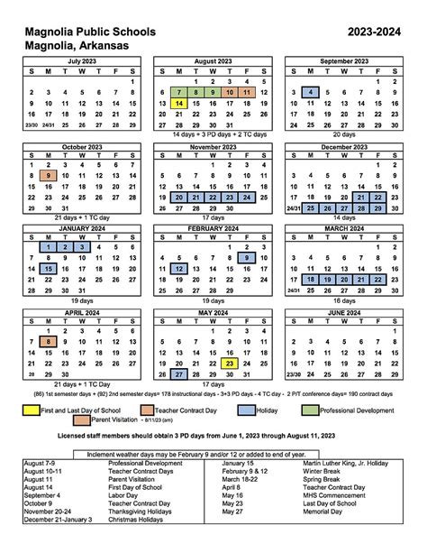 Magnolia ISD Calendar and Student Success