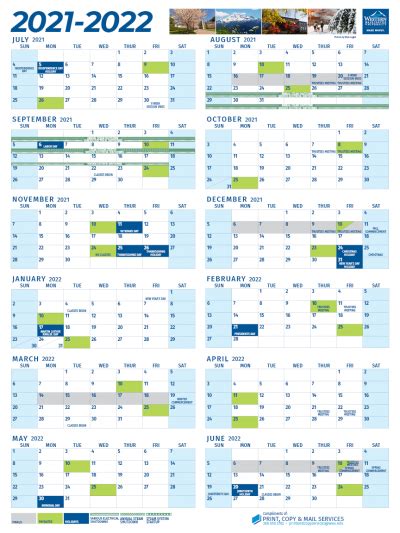 Maintaining WWU calendar