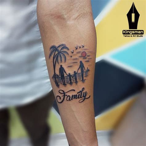 Male family tattoo aftercare