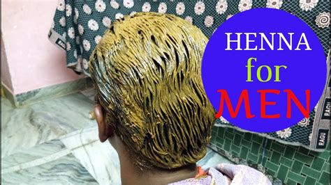 Male henna application