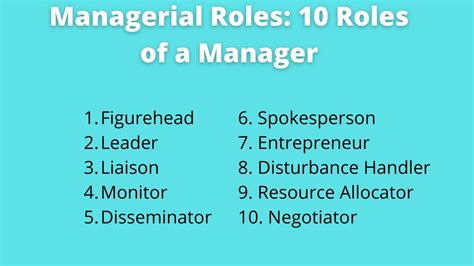 Management Roles in Business Administration