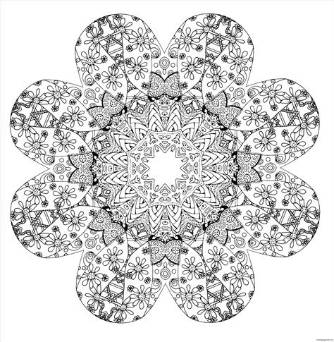 Mandala coloring pages for anxiety