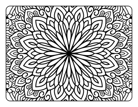 Mandala coloring pages for relaxation