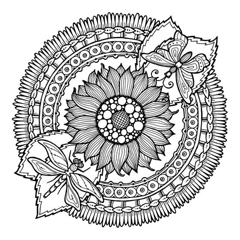 Mandala coloring pages for meditation and focus