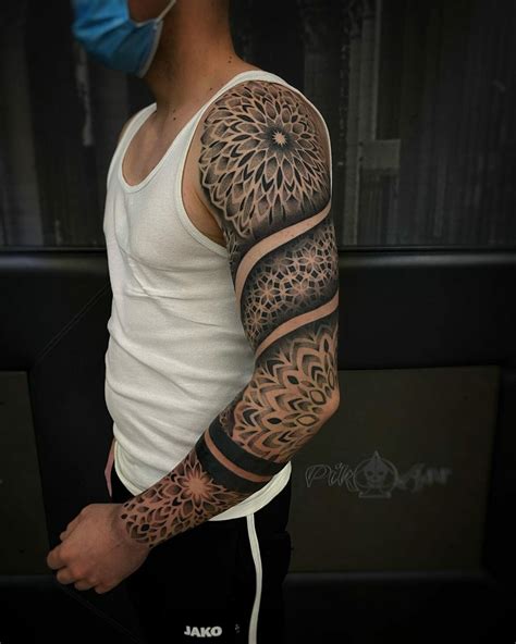 Mandala sleeve tattoo design