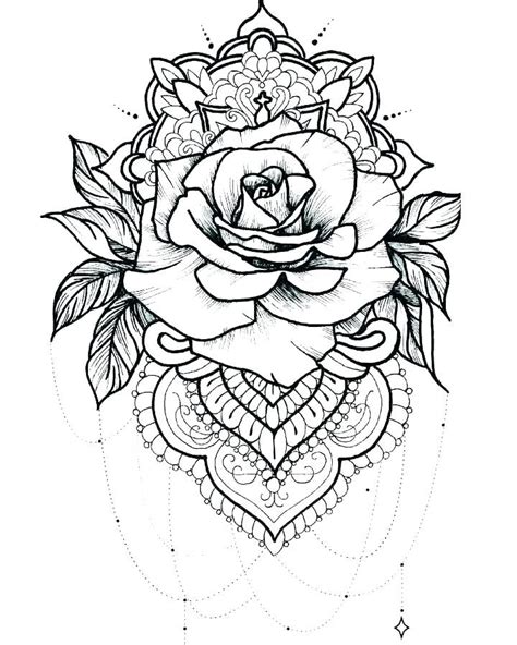 Mandala tattoo coloring sheets