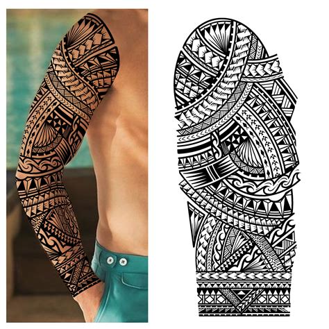 Maori tattoo sleeve designs